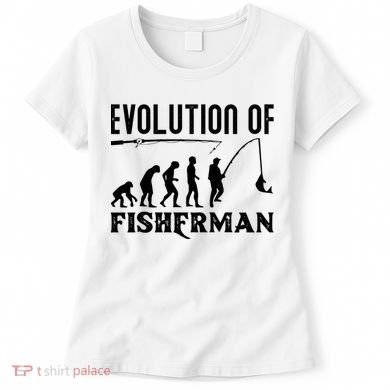 Evolution Of The Fishman Funny Fisherman Women's T-Shirt