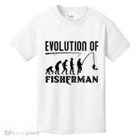 Evolution Of The Fishman Funny Fisherman Kids T-Shirt thumb 0
