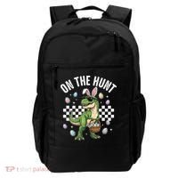 Easter On The Hunt Bunny Ears T-Rex Dinosaur  Backpack thumb 0