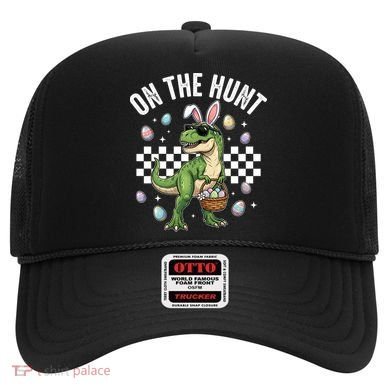 Easter On The Hunt Bunny Ears T-Rex Dinosaur  Hat