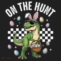 Easter On The Hunt Bunny Ears T-Rex Dinosaur  Hat thumb 2