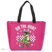 Easter On The Hunt Bunny Ears T-Rex Dinosaur  Tote Bag thumb 0