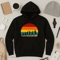 Evolution Of Tennis Retro Evolution Tennis Hoodie thumb 3