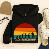 Evolution Of Tennis Retro Evolution Tennis Hoodie thumb 4