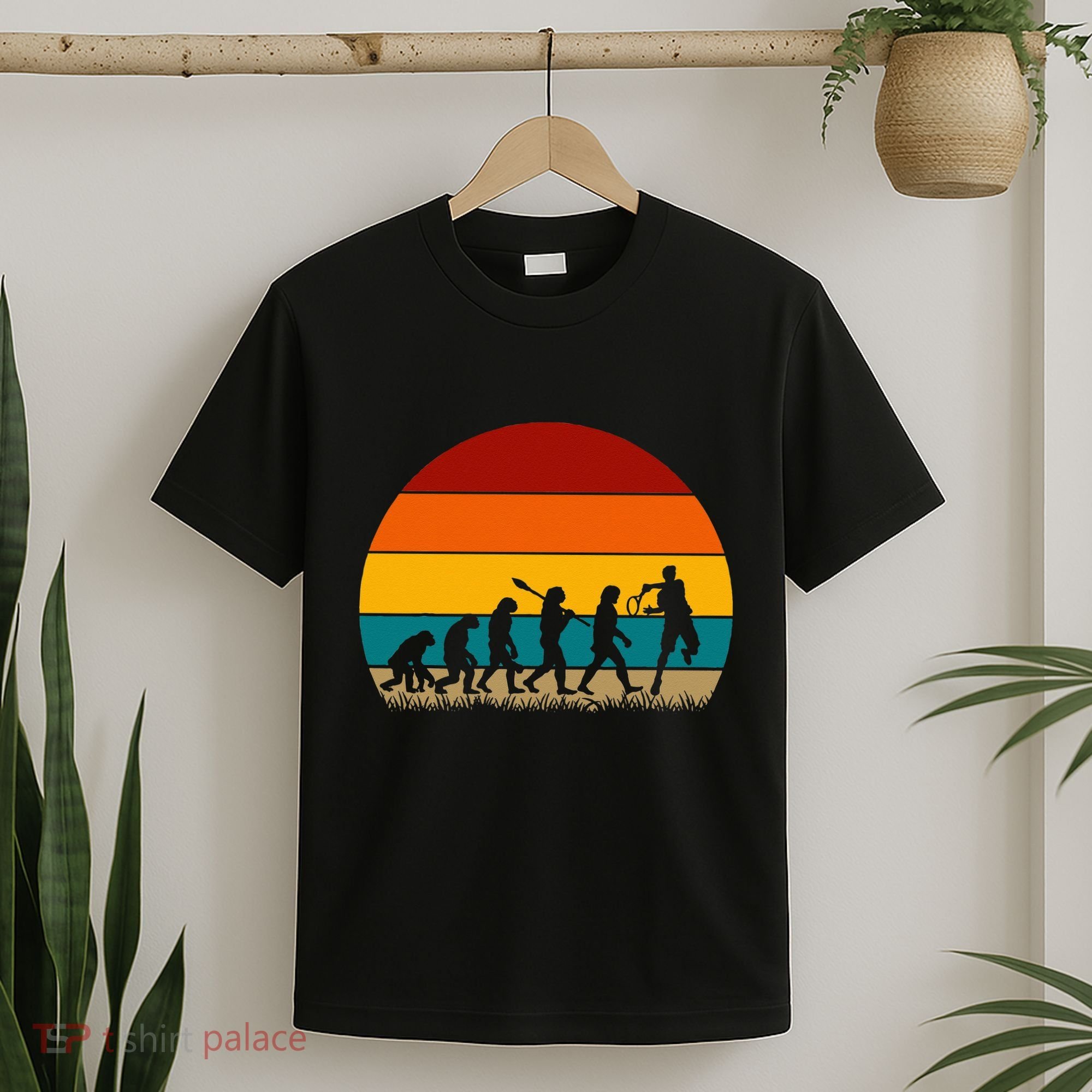 Evolution Of Tennis Retro Evolution Tennis T-Shirt