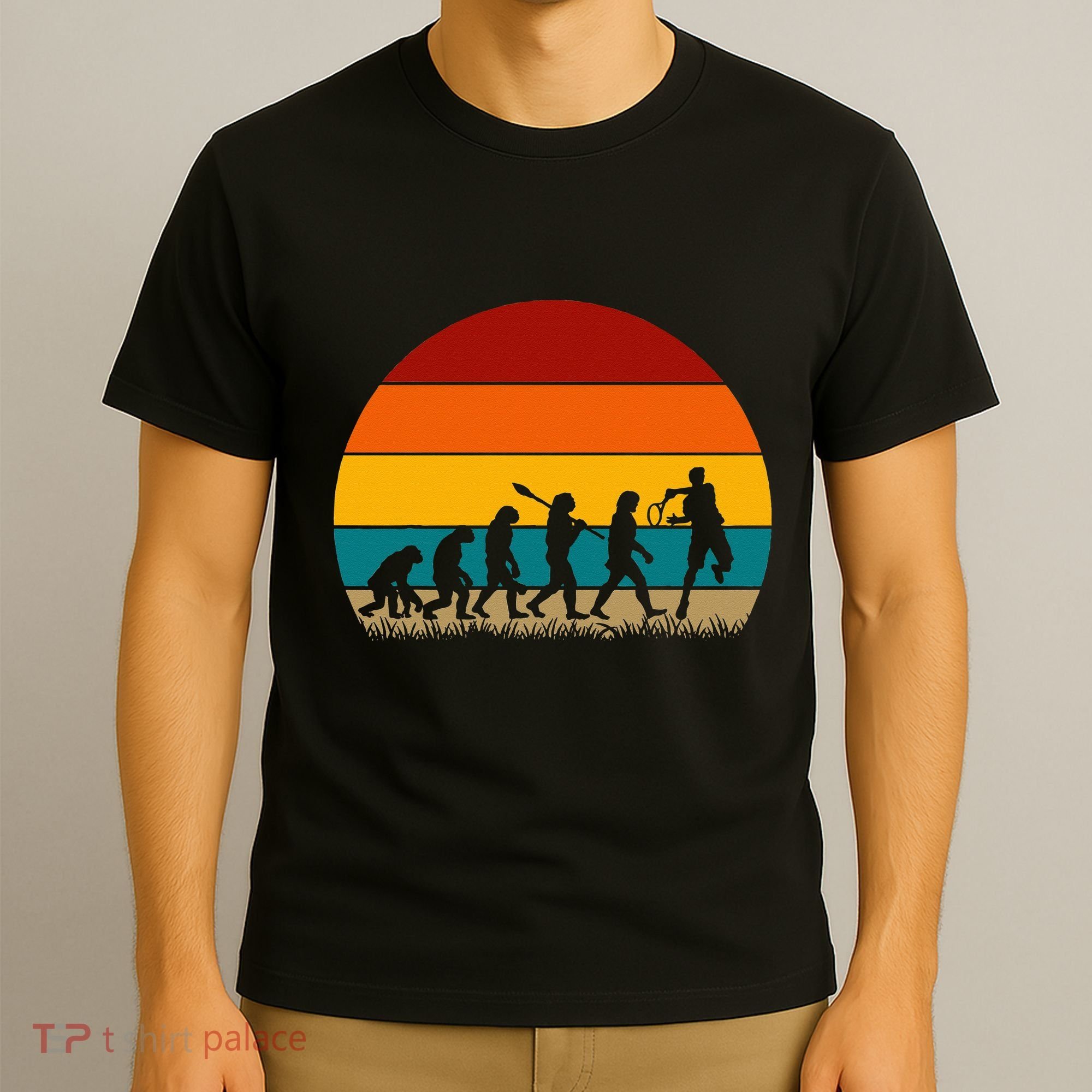 Evolution Of Tennis Retro Evolution Tennis T-Shirt