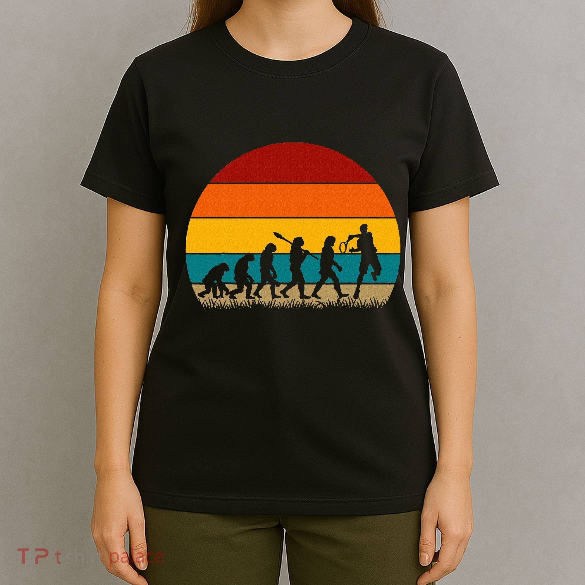 Evolution Of Tennis Retro Evolution Tennis T-Shirt