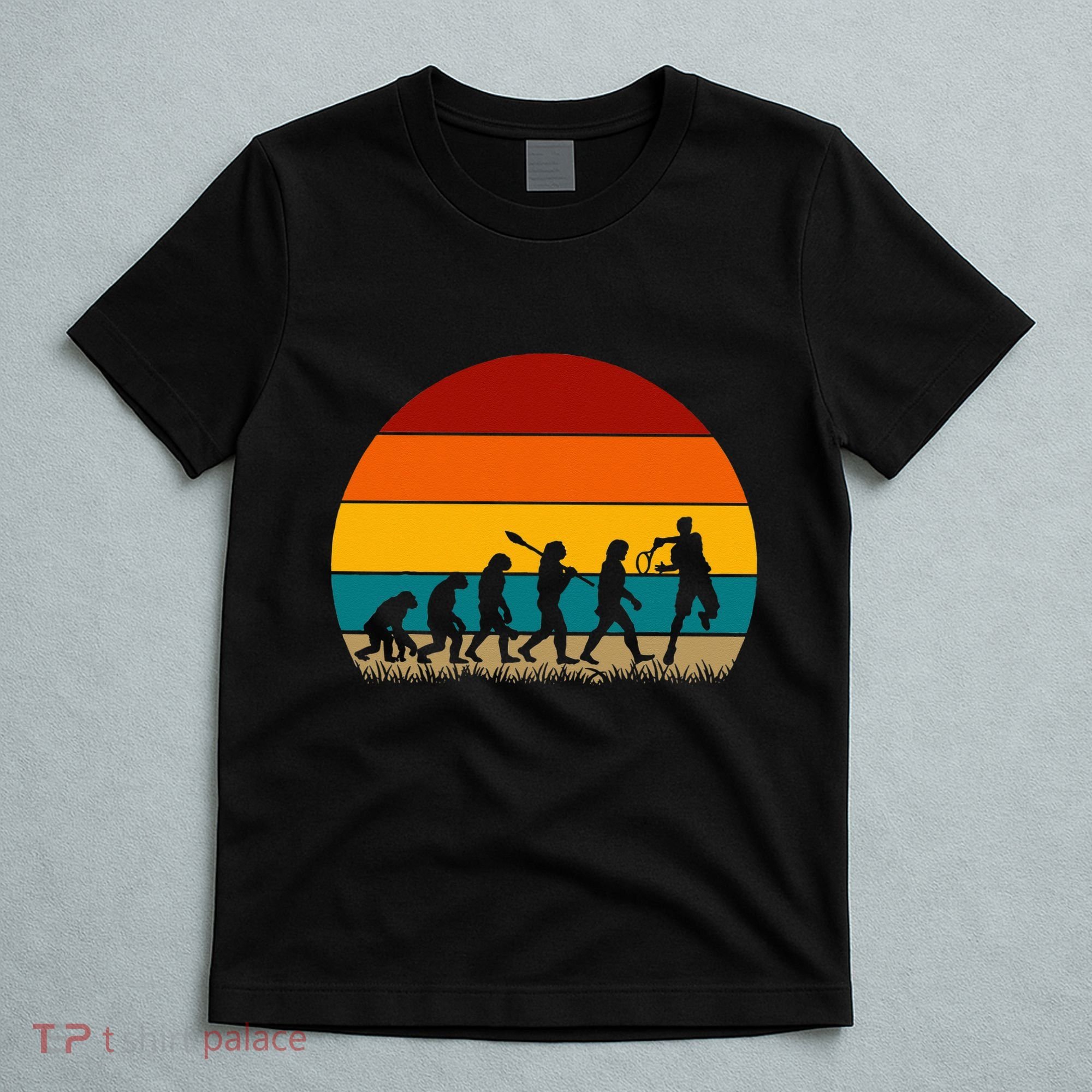 Evolution Of Tennis Retro Evolution Tennis T-Shirt