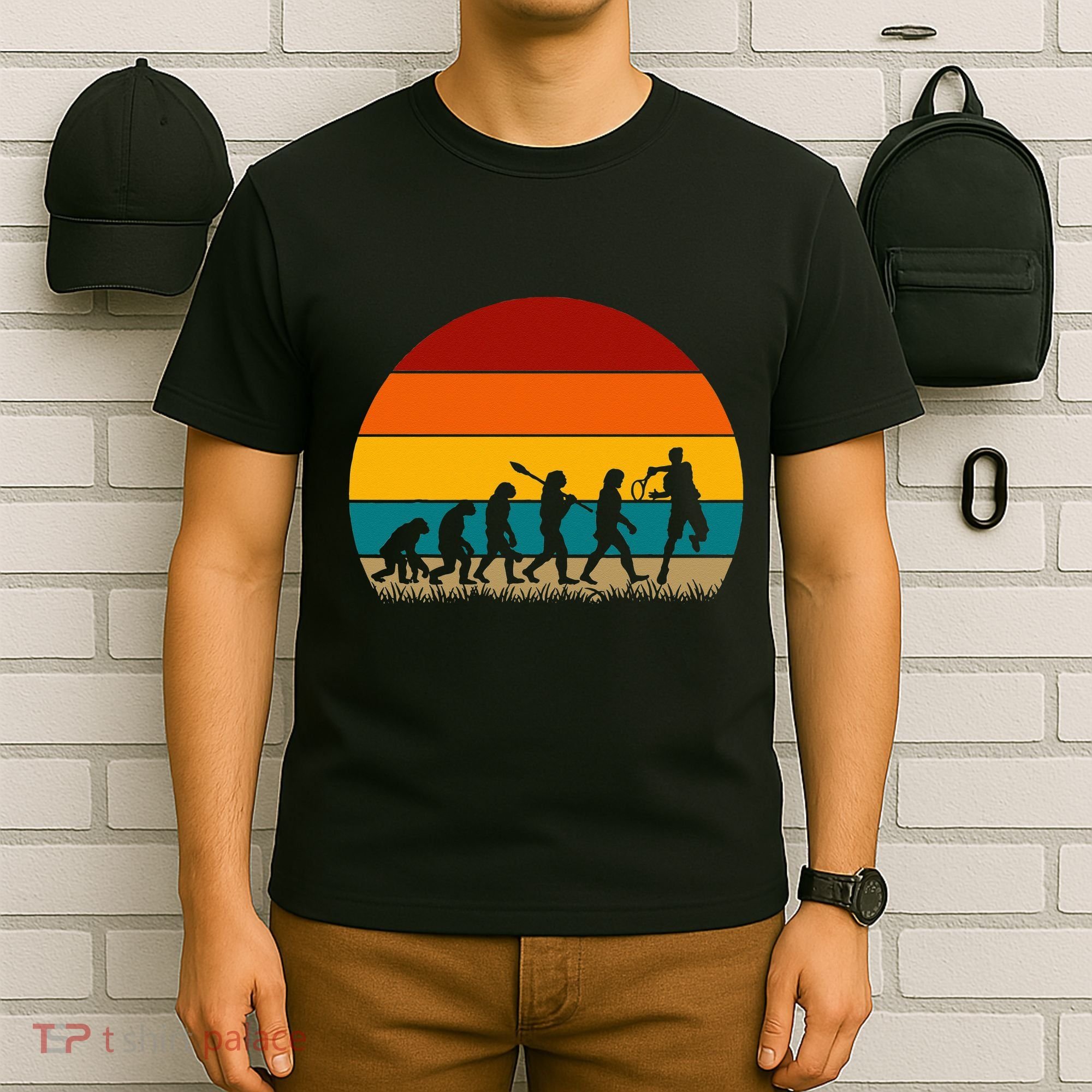 Evolution Of Tennis Retro Evolution Tennis T-Shirt