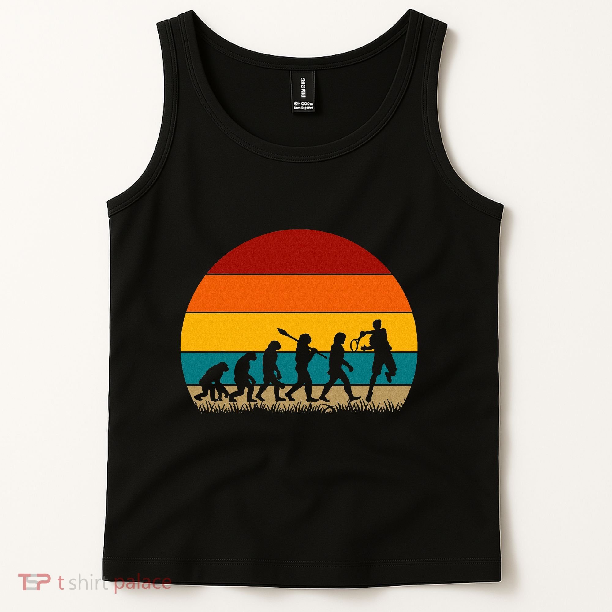 Evolution Of Tennis Retro Evolution Tennis Tank Top