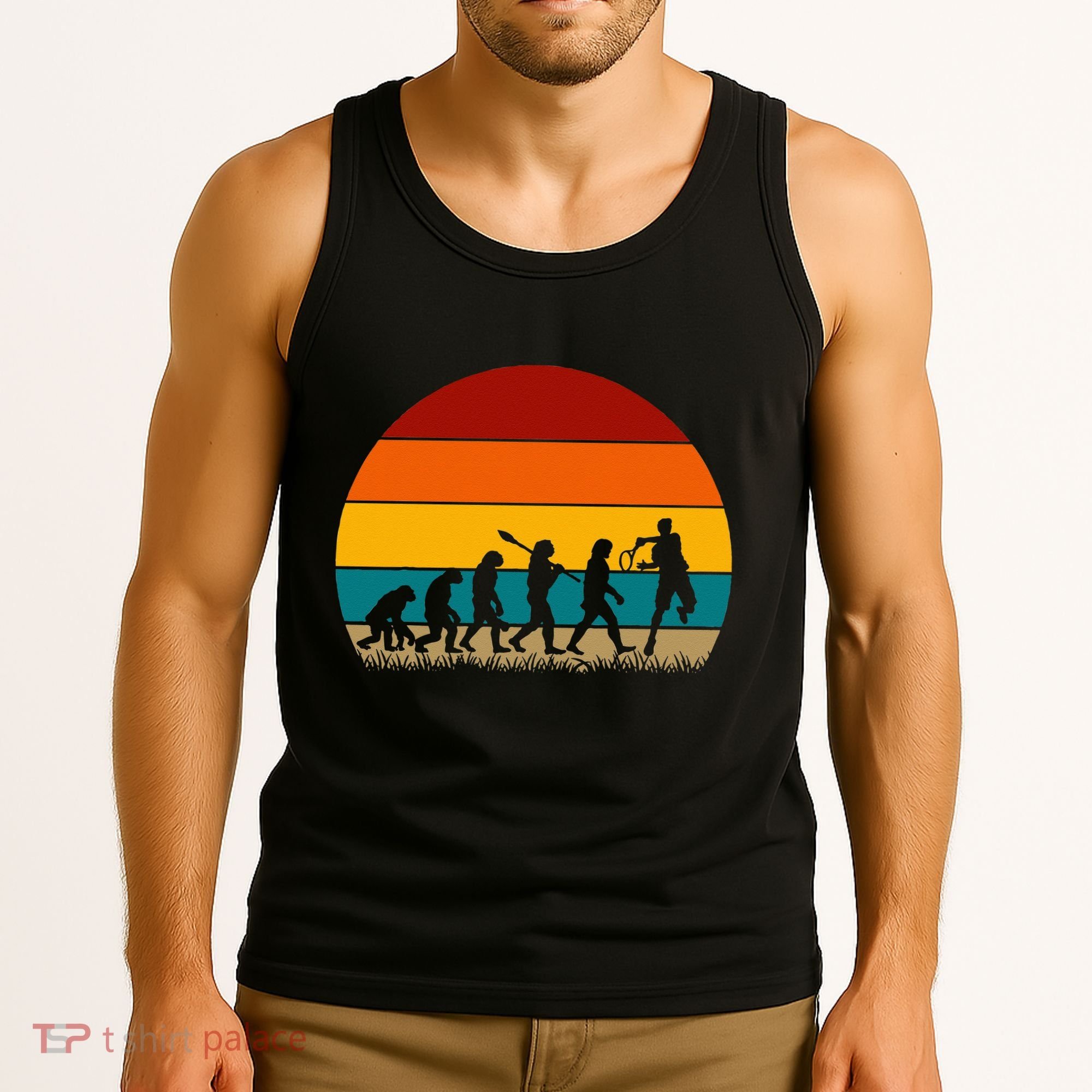 Evolution Of Tennis Retro Evolution Tennis Tank Top