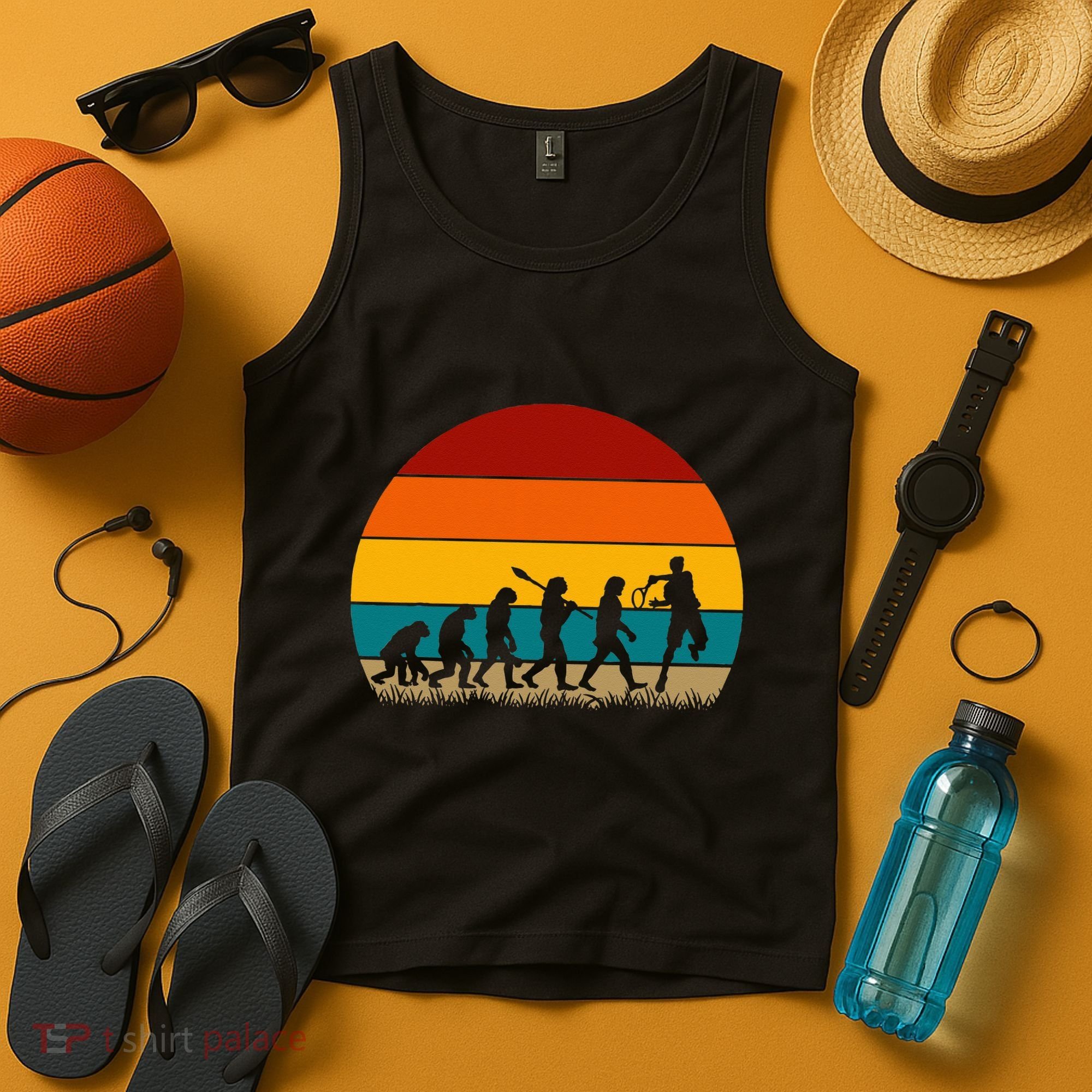 Evolution Of Tennis Retro Evolution Tennis Tank Top