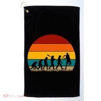 Evolution Of Tennis Retro Evolution Tennis Golf Towel thumb 0