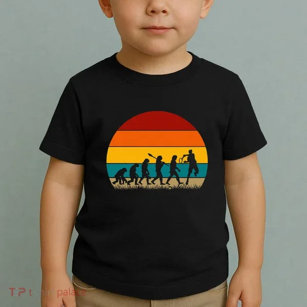 Evolution Of Tennis Retro Evolution Tennis Toddler T-Shirt