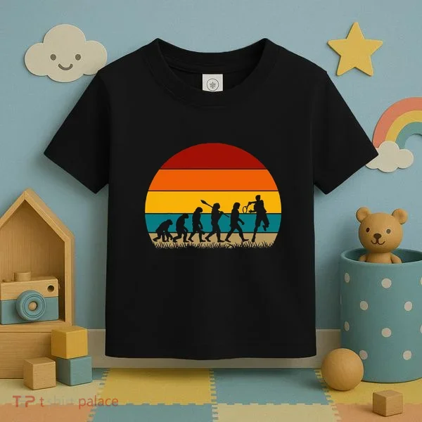 Evolution Of Tennis Retro Evolution Tennis Toddler T-Shirt