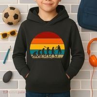 Evolution Of Tennis Retro Evolution Tennis Kids Hoodie thumb 2