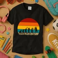Evolution Of Tennis Retro Evolution Tennis Kids T-Shirt thumb 3
