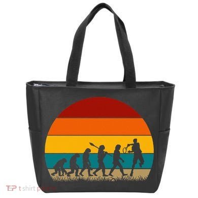 Evolution Of Tennis Retro Evolution Tennis Tote Bag