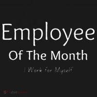 Employee Of The Month I Work For Myself Funny Saying Hoodie thumb 2