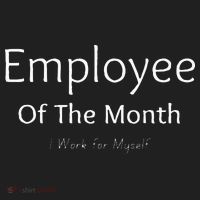 Employee Of The Month I Work For Myself Funny Saying Hat thumb 2