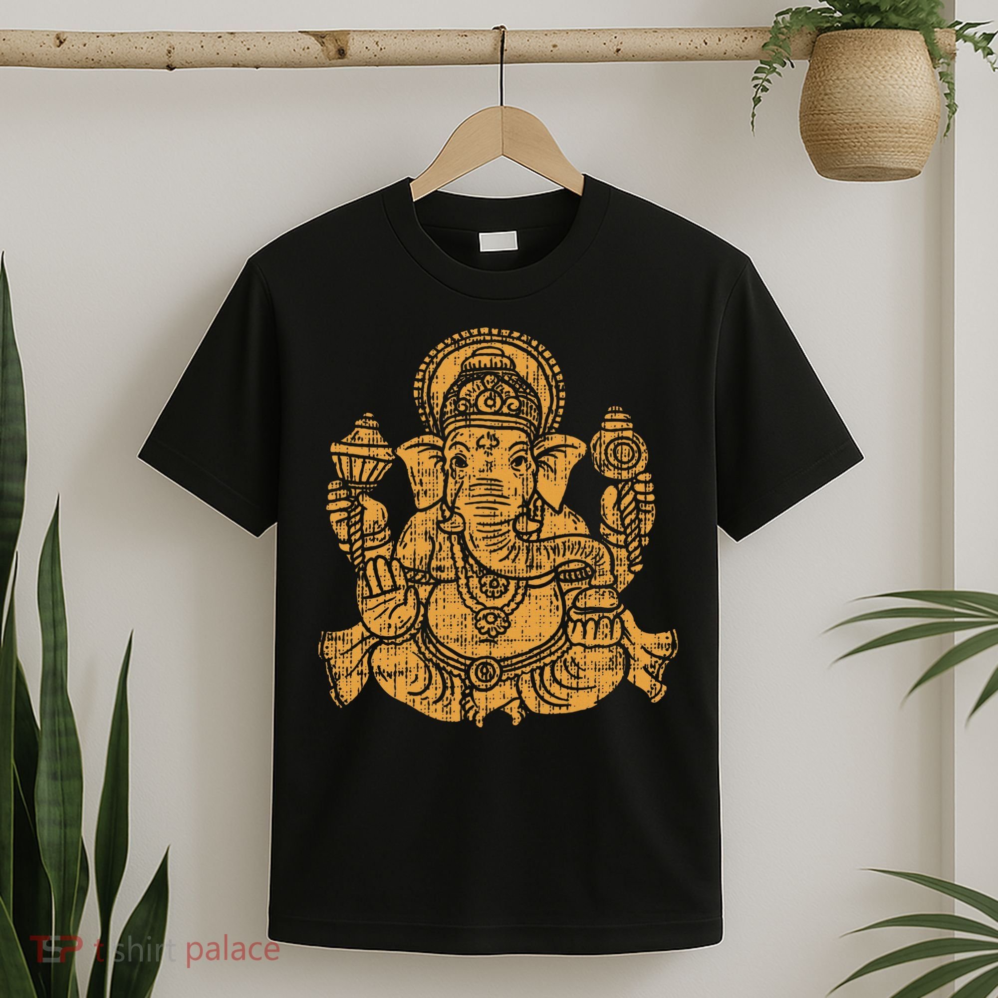Elephant Om Yoga Ganesha Indian God Ganesh Chaturthi Asian T-Shirt