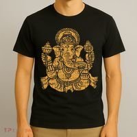 Elephant Om Yoga Ganesha Indian God Ganesh Chaturthi Asian T-Shirt thumb 3