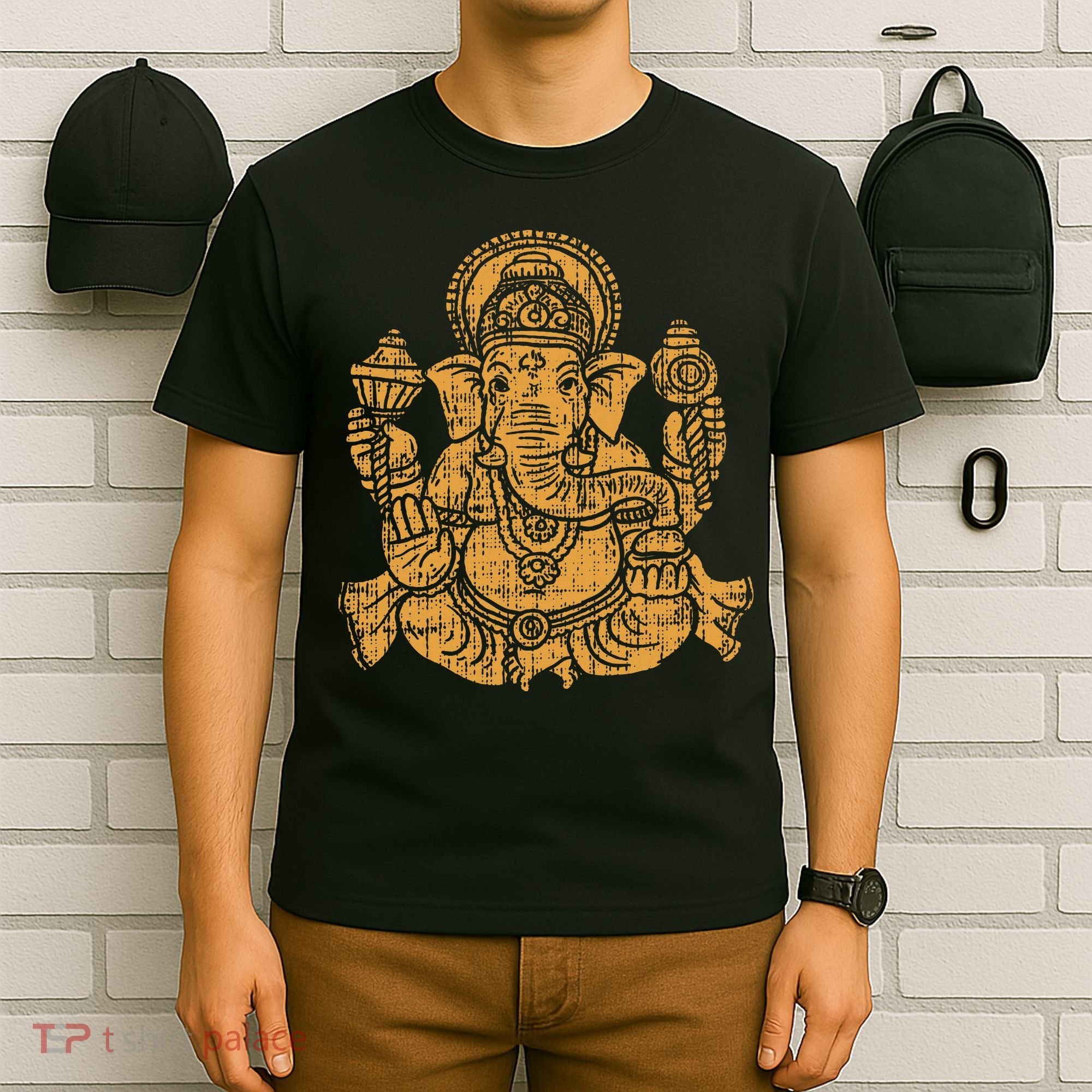 Elephant Om Yoga Ganesha Indian God Ganesh Chaturthi Asian T-Shirt