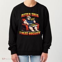 Eat Pizza And Beat Obesity Women's Sweatshirt thumb 0