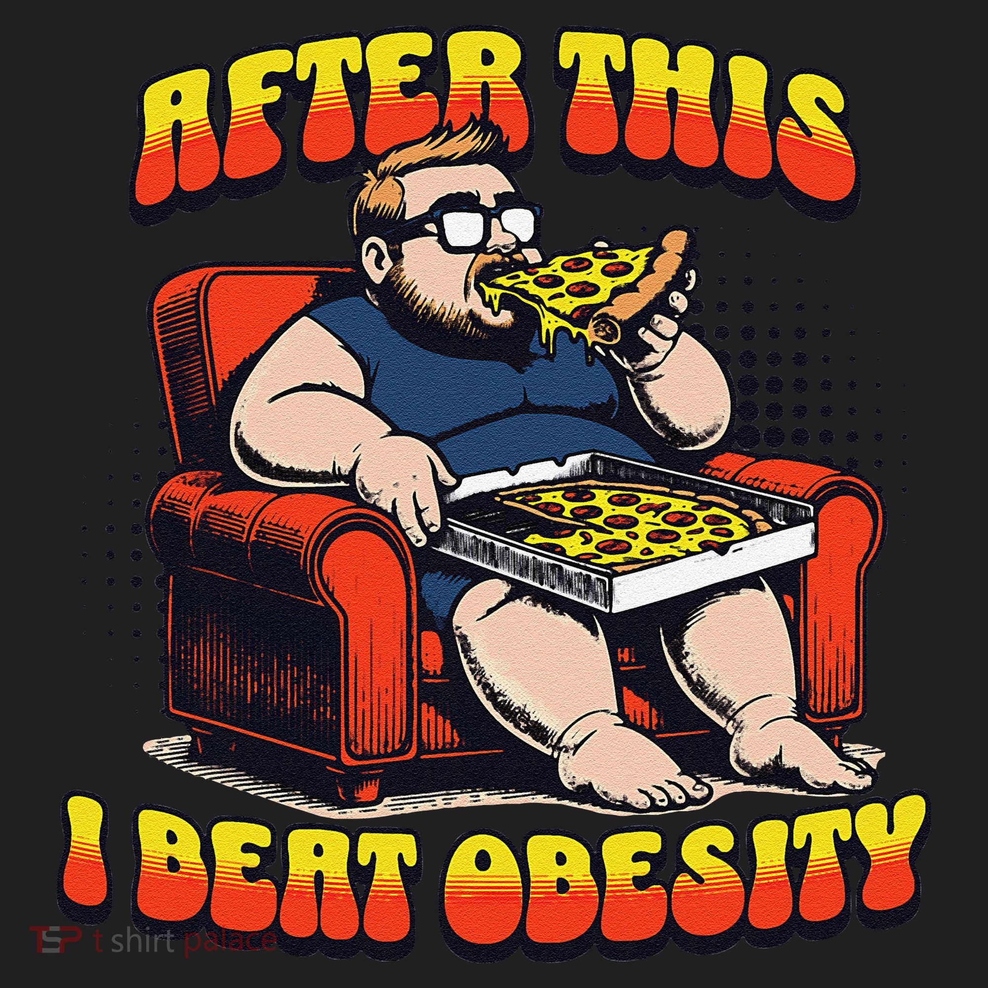 Eat Pizza And Beat Obesity Women's Sweatshirt