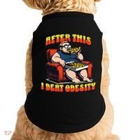 Eat Pizza And Beat Obesity Doggie Tank thumb 0
