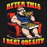Eat Pizza And Beat Obesity Apron thumb 3
