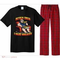 Eat Pizza And Beat Obesity Pajama Set thumb 0
