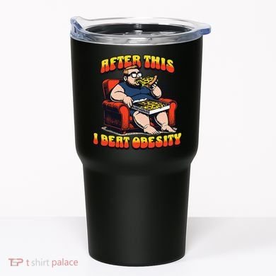 Eat Pizza And Beat Obesity Tumbler