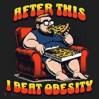 Eat Pizza And Beat Obesity Tumbler thumb 3