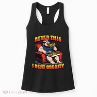 Eat Pizza And Beat Obesity Women's Tank Top thumb 0