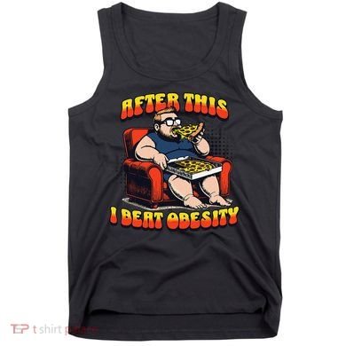 Eat Pizza And Beat Obesity Tank Top