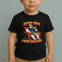 Eat Pizza And Beat Obesity Toddler T-Shirt thumb 2