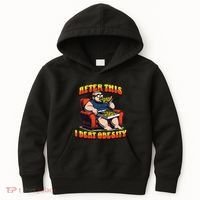 Eat Pizza And Beat Obesity Kids Hoodie thumb 0