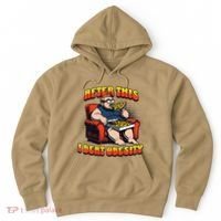 Eat Pizza And Beat Obesity Hoodie thumb 0