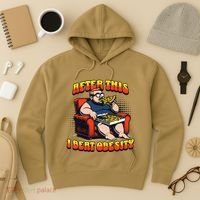 Eat Pizza And Beat Obesity Hoodie thumb 3