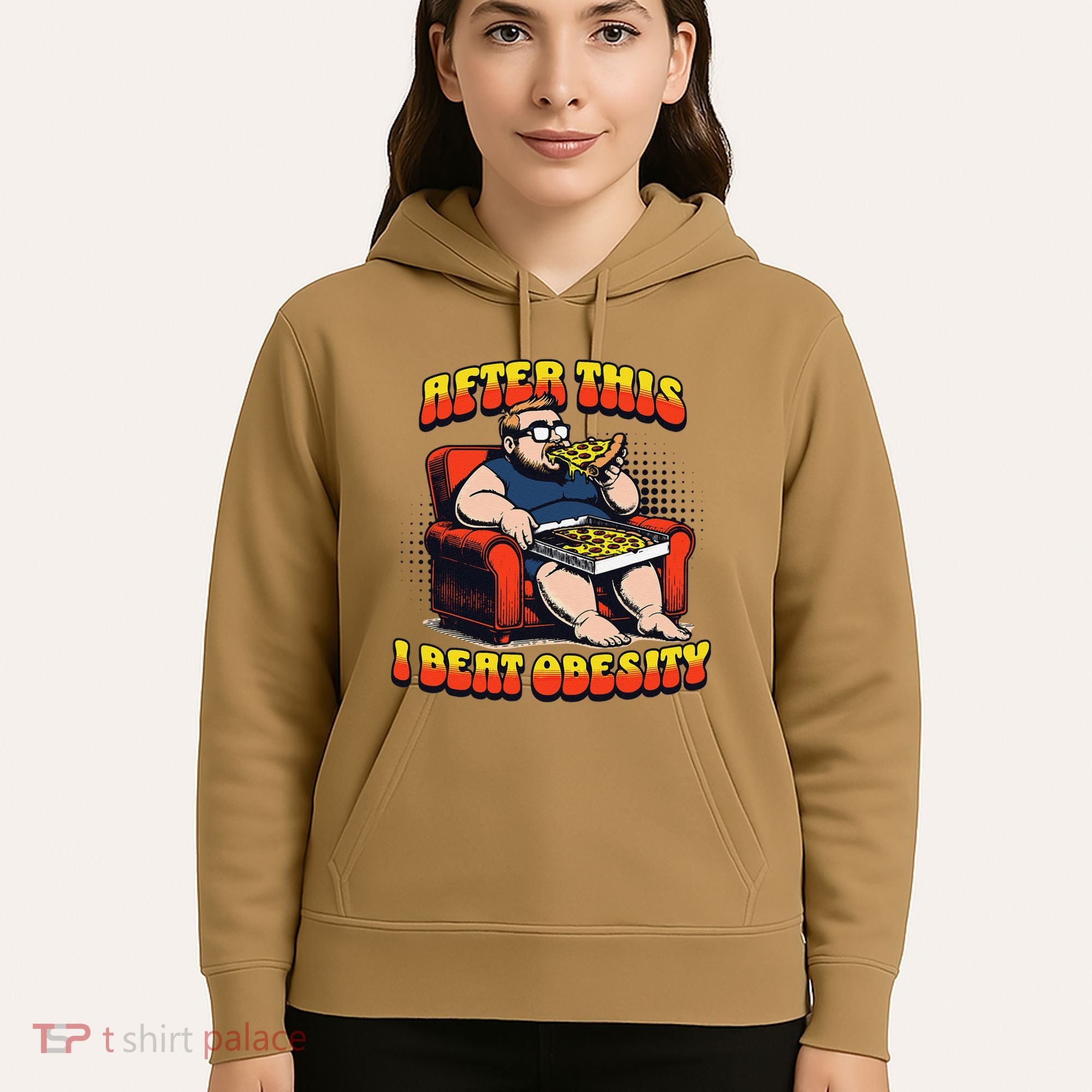 Eat Pizza And Beat Obesity Hoodie