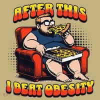 Eat Pizza And Beat Obesity Long Sleeve Shirt thumb 2