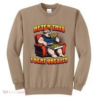 Eat Pizza And Beat Obesity Sweatshirt thumb 0
