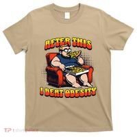 Eat Pizza And Beat Obesity T-Shirt thumb 0