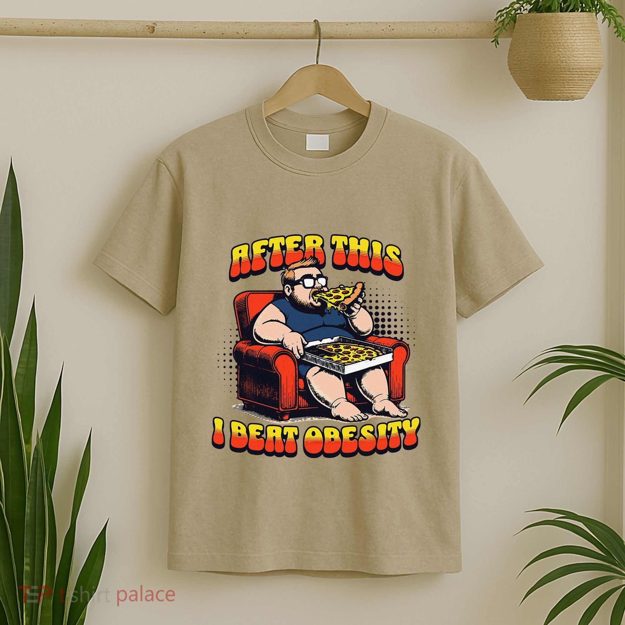 Eat Pizza And Beat Obesity T-Shirt