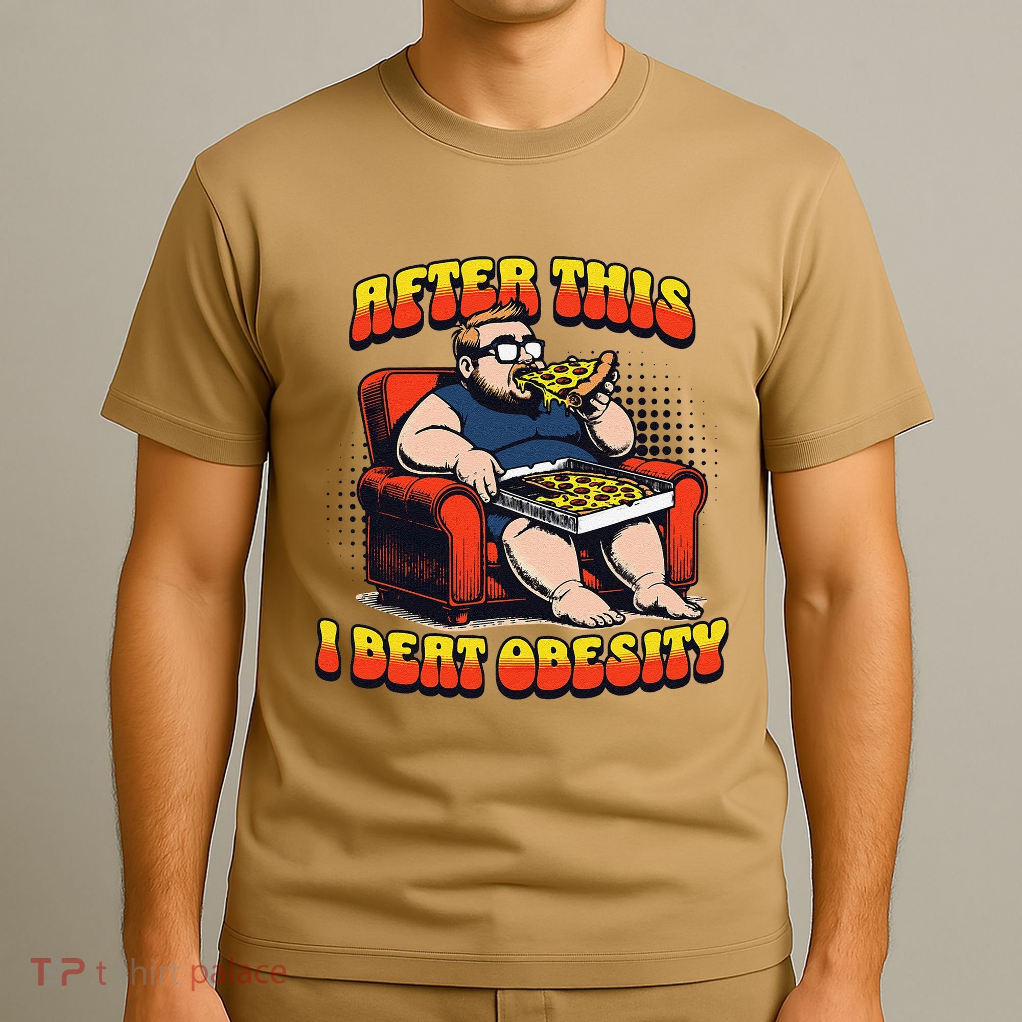 Eat Pizza And Beat Obesity T-Shirt