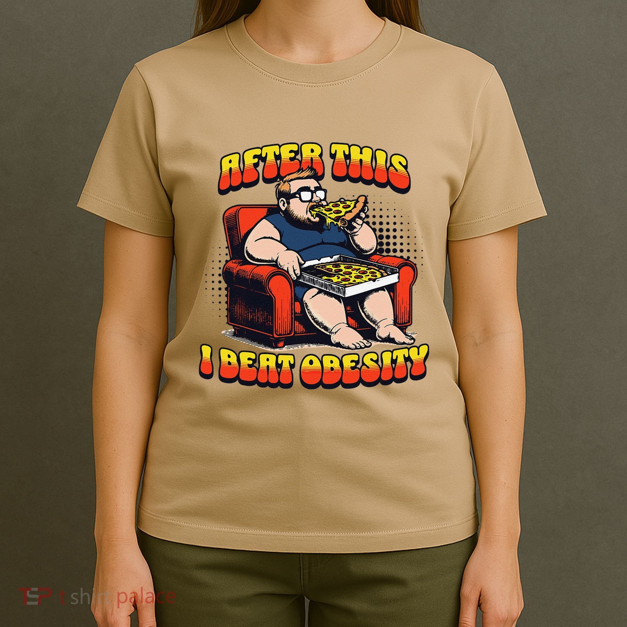 Eat Pizza And Beat Obesity T-Shirt