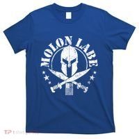 Epic Patriotic American Flag Molon Labe Spartan Military Funny Gift T-Shirt thumb 0