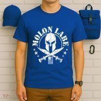 Epic Patriotic American Flag Molon Labe Spartan Military Funny Gift T-Shirt thumb 6