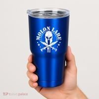 Epic Patriotic American Flag Molon Labe Spartan Military Funny Gift Tumbler thumb 2